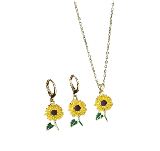 Conjunto colar e brinco elegance