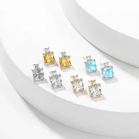 Conjunto Colar e Brincos em Zircônia