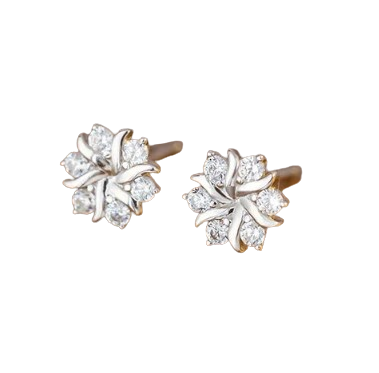 Brincos Love Knot com Banho de Ouro 14K