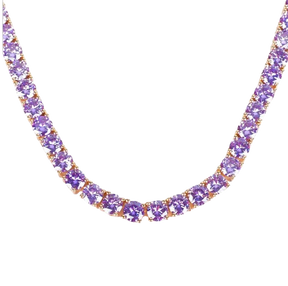 Colar Cravejado de Zircônia Banhado a Ouro 24K