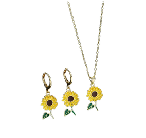 Conjunto colar e brinco elegance